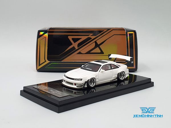 Xe Mô Hình Nissan Silvia S14 Error 404 1:64 YM Model ( Trắng )