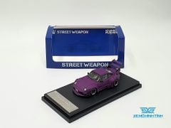 Xe Mô Hình Porsche RWB Rauh- Welt Begriff Limited 499pcs 1:64 Street Weapon ( Tím Nhám )