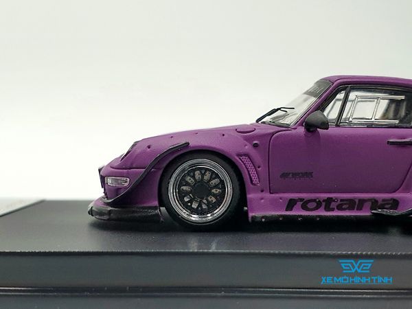 Xe Mô Hình Porsche RWB Rauh- Welt Begriff Limited 499pcs 1:64 Street Weapon ( Tím Nhám )