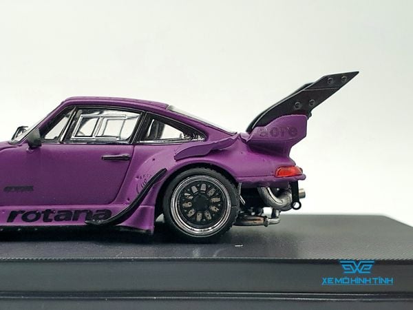 Xe Mô Hình Porsche RWB Rauh- Welt Begriff Limited 499pcs 1:64 Street Weapon ( Tím Nhám )