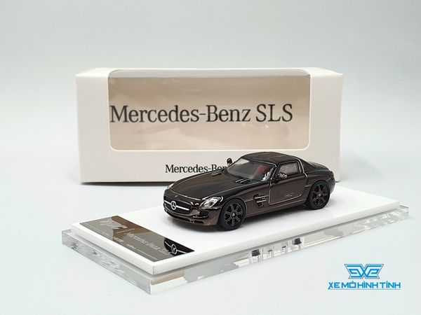 Xe Mô Hình Mercedes-Benz SLS Limited 299psc 1:64 TPC ( Đen + Nội thất đỏ )