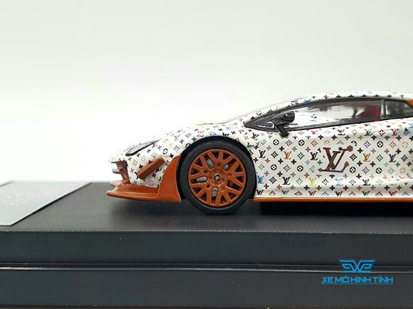 Xe Mô Hình Lamborghini Aventador Lp700-4 1:64 Space Model ( Trắng LV )