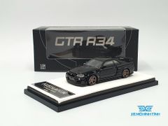 Xe Mô Hình Nissan GTR R34 Z-Tune Diecast-Openable Hood 1:64 Time Micro (Đen)