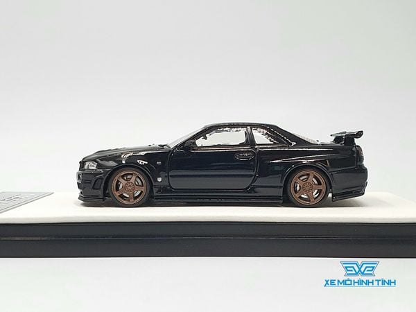 Xe Mô Hình Nissan GTR R34 Z-Tune Diecast-Openable Hood 1:64 Time Micro (Đen)