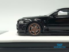 Xe Mô Hình Nissan GTR R34 Z-Tune Diecast-Openable Hood 1:64 Time Micro (Đen)