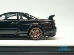 Xe Mô Hình Nissan GTR R34 Z-Tune Diecast-Openable Hood 1:64 Time Micro (Đen)