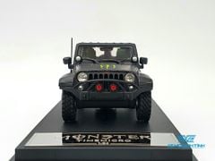 Xe Mô Hình Jeep Wrangler Rubicon Monster 1:64 Time Micro (Đen Monster)