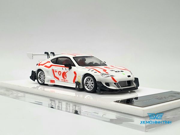 Xe Mô Hình Toyota Supra Limited 500pcs 1:64 Aurora Model ( Trắng Phát Sáng )