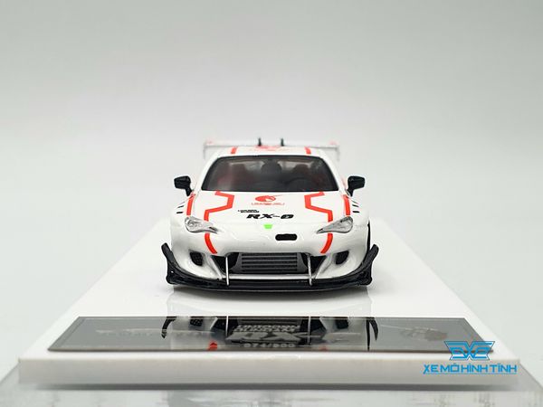 Xe Mô Hình Toyota Supra Limited 500pcs 1:64 Aurora Model ( Trắng Phát Sáng )