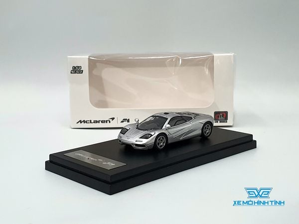 Xe Mô Hình McLaren F1 1:64 LCD ( Bạc )