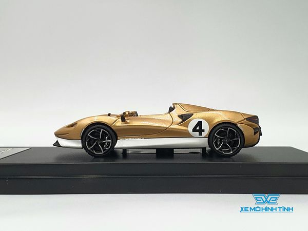 Xe Mô Hình McLaren Elva 1:64 LCD ( Vàng Trắng )