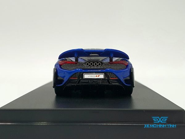 Xe Mô Hình McLaren 765LT 1:64 LCD ( Xanh Kim Loại )