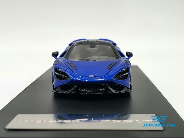 Xe Mô Hình McLaren 765LT 1:64 LCD ( Xanh Kim Loại )