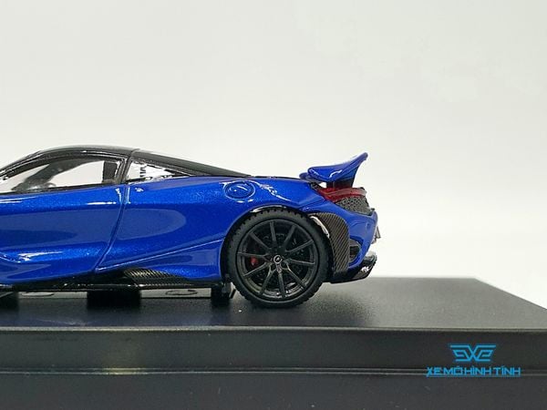 Xe Mô Hình McLaren 765LT 1:64 LCD ( Xanh Kim Loại )