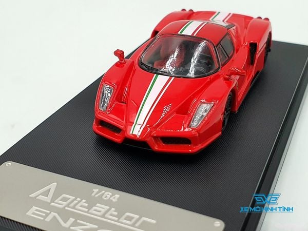 Xe mô hình Ferrari ENZO Sports Car 1:64 Agitator (Đỏ sọc trắng)