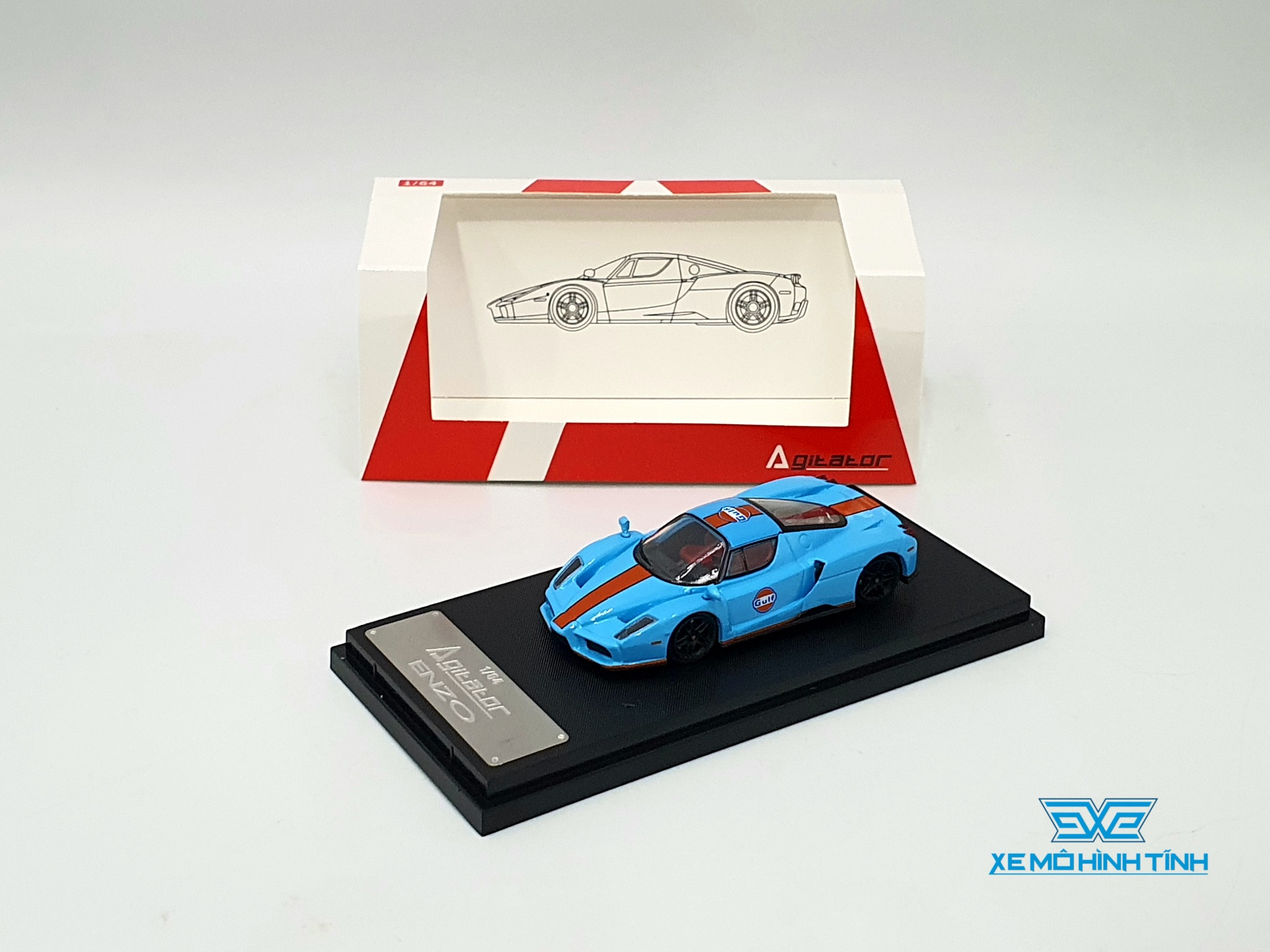 Xe mô hình Ferrari ENZO Sports Car 1:64 Agitator (Gulf