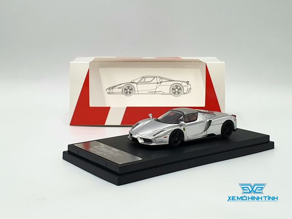 Xe mô hình Ferrari ENZO Sports Car 1:64 Agitator (Bạc)