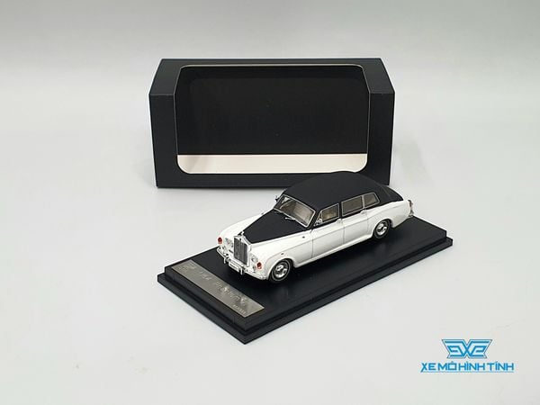 Xe Mô Hình Rolls-Royce Phantom VI 1:64 DCM ( Trắng Mui Đen )