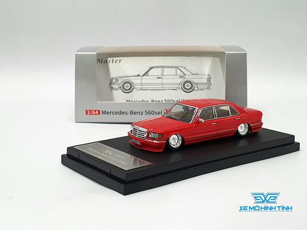 Xe Mô Hình Mercede-Benz 560sel W126 1:64 Master ( Đỏ )