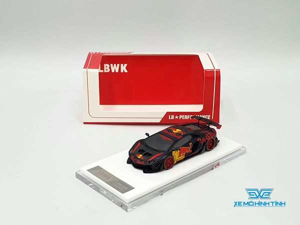 Xe mô hình Lamborghini Liberty Walk LB-Works LP 700 Aventador 2.0 1:64 Liberty Walk ( Xanh Red Bull )