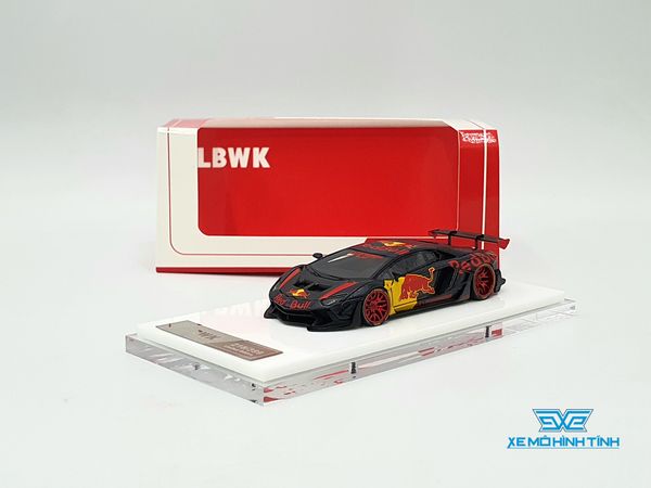 Xe mô hình Lamborghini Liberty Walk LB-Works LP 700 Aventador 2.0 1:64 Liberty Walk ( Xanh Red Bull )