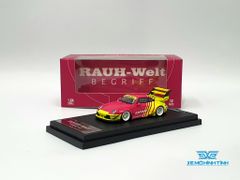 Xe Mô Hình Porsche Rauh Welt 993 Double Wing Advan 1:64 Time Micro (Vàng/Hồng)