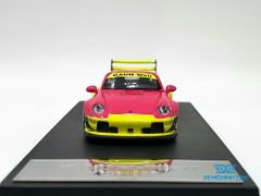 Xe Mô Hình Porsche Rauh Welt 993 Double Wing Advan 1:64 Time Micro (Vàng/Hồng)