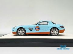 Xe Mô Hình Mercedes-Benz SLS 1:64 Time Micro (Gulf) + Fig