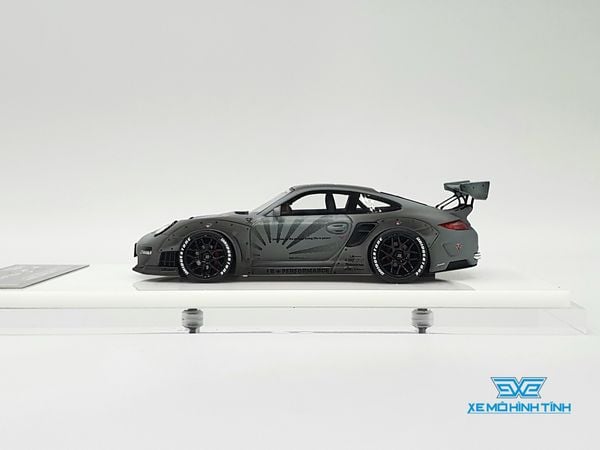 Xe Mô Hình Porsche 911 (997) Coupe LB Works 1:64 Timothy & Pierre ( Xám Dơ)