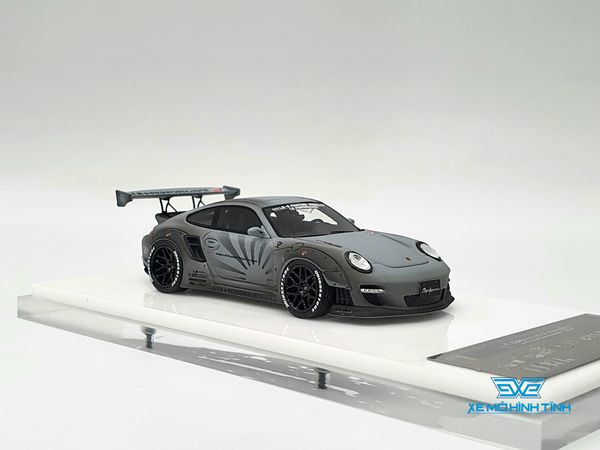 Xe Mô Hình Porsche 911 (997) Coupe LB Works 1:64 Timothy & Pierre ( Xám Dơ)