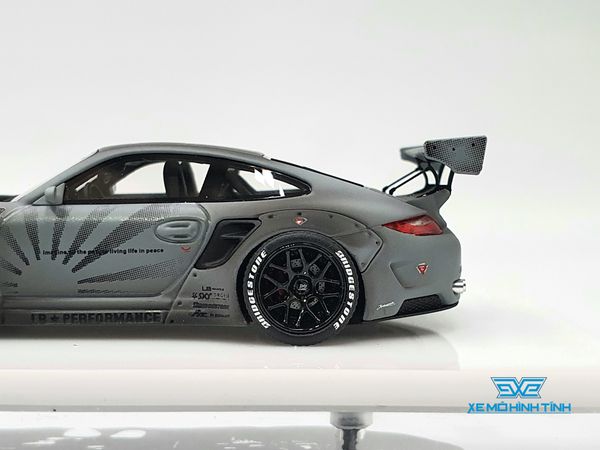 Xe Mô Hình Porsche 911 (997) Coupe LB Works 1:64 Timothy & Pierre ( Xám )