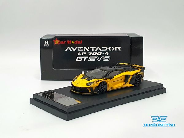 Xe Mô Hình Lamborghini EVO GT 1:64 Star Model ( Vàng )