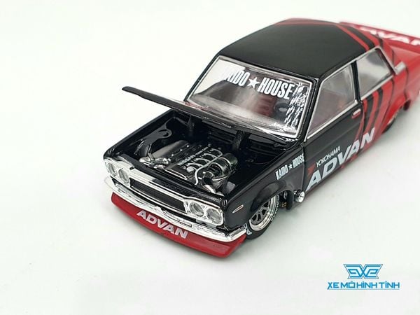 Xe mô hình Datsun 510 Pro Street 1:64 Kaido House/MiniGT (Advan)