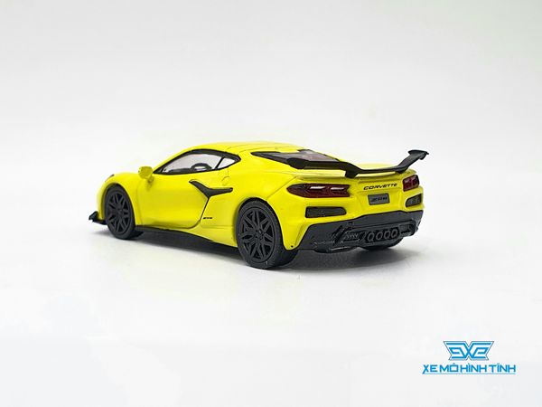 Xe mô hình Chevrolet Corvette Z06 2023 Accelerate Yellow LHD 1:64 MiniGT ( Vàng )