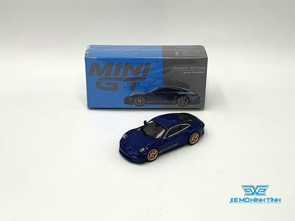 Xe mô hình Porsche 911 GT3 Touring 1:64 MiniGT (Xanh)