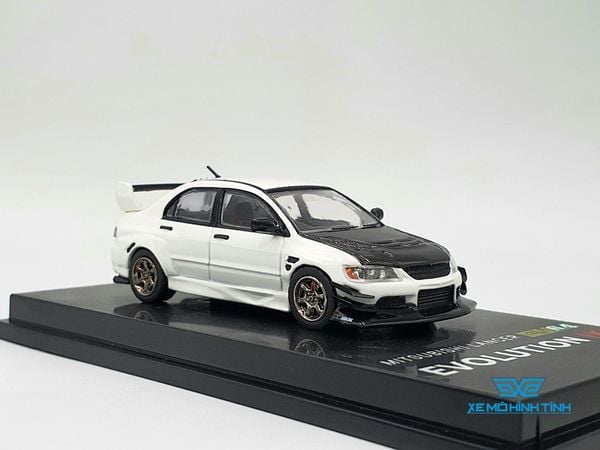 Xe Mô Hình Mitsubishi Lancer Evolution IX 1:64 EV64 ( Trắng )