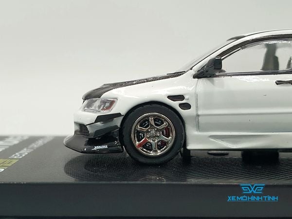 Xe Mô Hình Mitsubishi Lancer Evolution IX 1:64 EV64 ( Trắng )