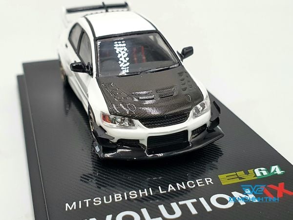 Xe Mô Hình Mitsubishi Lancer Evolution IX 1:64 EV64 ( Trắng )