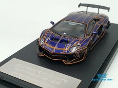 Xe Mô Hình Lamborghini Aventador LP700-4 + Figure 1:64 Star Model ( Tím Spider )