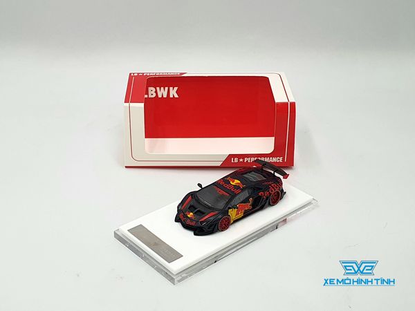 Xe mô hình Lamborghini Liberty Walk LB-Works LP 700 Aventador 2.0 1:64 Liberty Walk ( Xanh Red Bull )