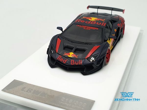 Xe mô hình Lamborghini Liberty Walk LB-Works LP 700 Aventador 2.0 1:64 Liberty Walk ( Xanh Red Bull )