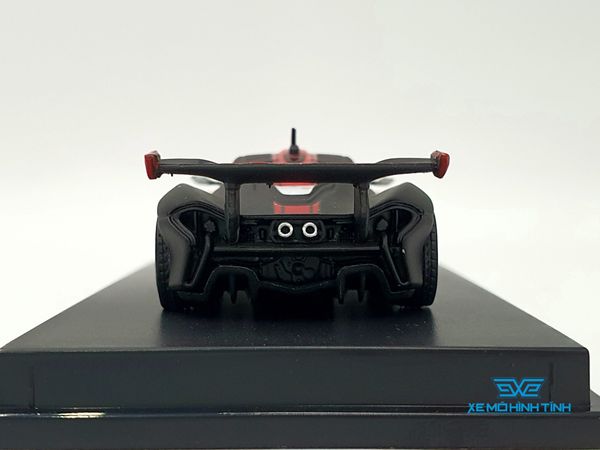 Xe Mô Hình Mclaren P1 GTR 1:64 CM model ( Đen Nhám Sọc Đỏ )