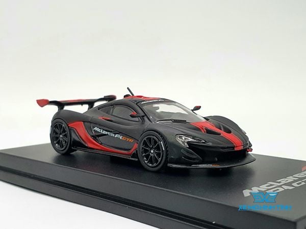 Xe Mô Hình Mclaren P1 GTR 1:64 CM model ( Đen Nhám Sọc Đỏ )