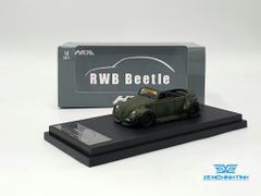 Xe Mô Hình Volkswagen Beetle 1:64 HKM ( Xanh Quân Đội )