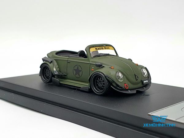 Xe Mô Hình Volkswagen Beetle 1:64 HKM ( Xanh Quân Đội )