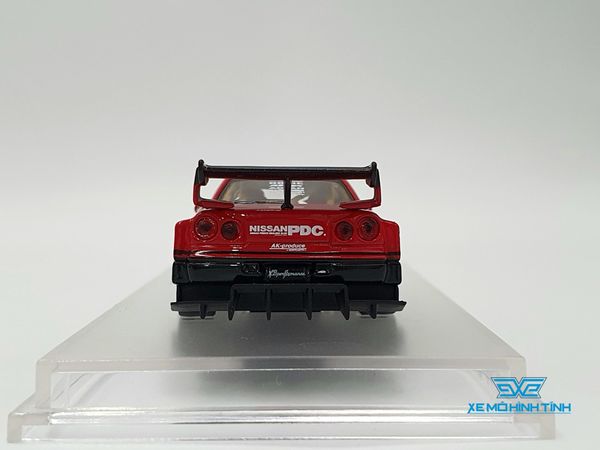 Xe mô hình Nissan Skyline LB-ER34 Super Silhouette 1:64 CM-Model ( Đỏ Đen )