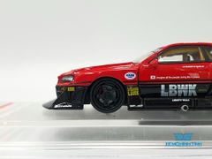 Xe mô hình Nissan Skyline LB-ER34 Super Silhouette 1:64 CM-Model ( Đỏ Đen )