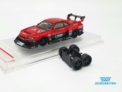 Xe mô hình Nissan Skyline LB-ER34 Super Silhouette 1:64 CM-Model ( Đỏ Đen )