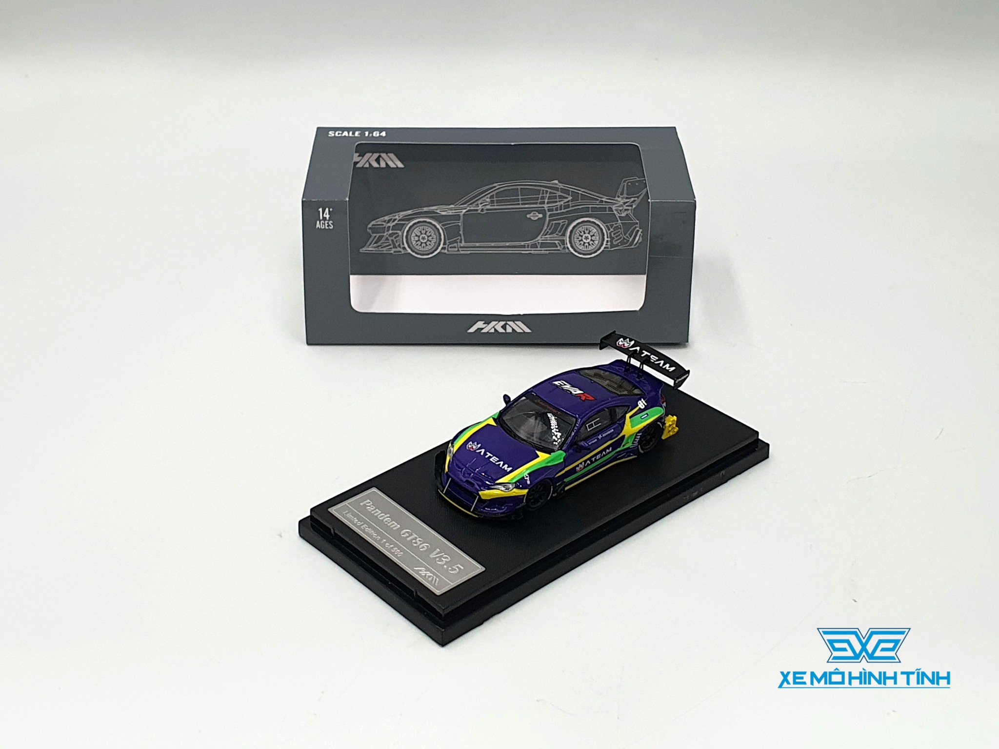 Xe Mô Hình Rocket Bunny Pandem GT86 V3.5 1:64 HKM ( Tím