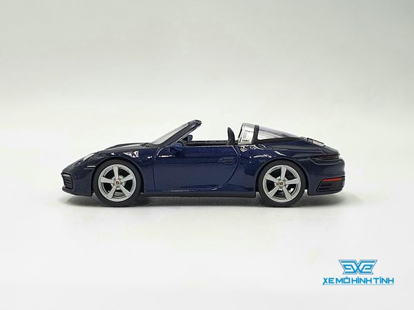 Xe mô hình Porsche 911 Targa 4S Gentian Blue Metallic LHD 1:64 MiniGT (Xanh)